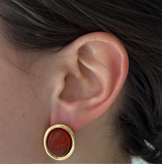 Stone Joy Earring - Amber